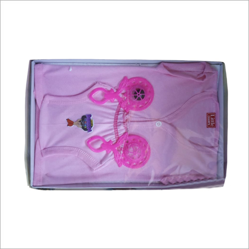 111 Baby Garments - Cotton, Daily Wear, Pink | Features Adjustable Straps, Stretchable Fabric, Expandable Neckline, Flat Seams for Comfort