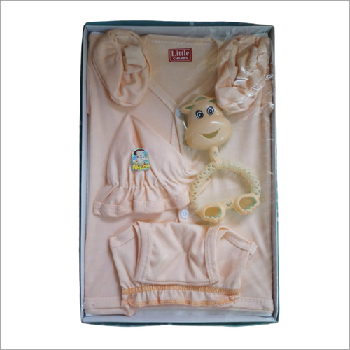 Baby Garments with Cap and Shoe - Cotton Material, Light Orange Color | Breathable Design, Moisture-Wicking Properties, Built-In Footies, Fold-Over Mittens