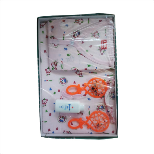 Little Champ Beige New Born Baby Clothing Gift Set - Color: Pink
