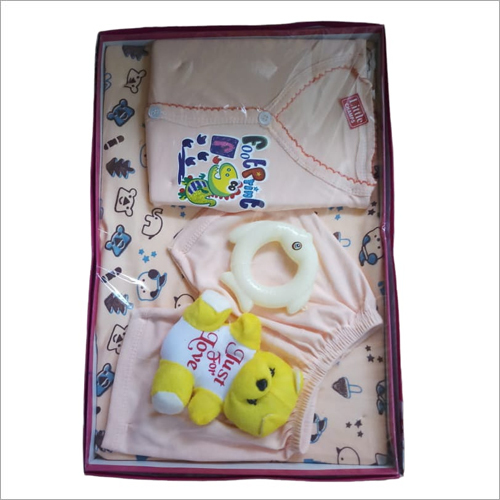 Baby Garments With Teddy - Cotton Material, Pink Color | Perfect for Newborns and Infants