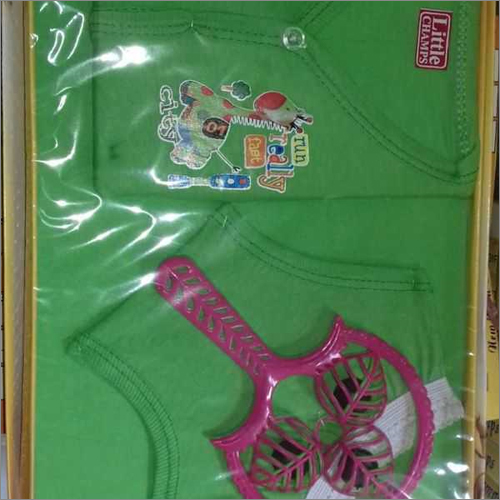 Baby Garments With Toys - Cotton Material, Green Color | Ideal for Playful Comfort and Softness for Your Little One