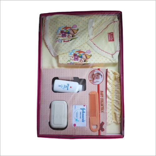 BS100 Baby Care Kit With Garments - Cotton Material, Yellow Color | Includes Basic Care Products & Storage Bag for Organized Portability