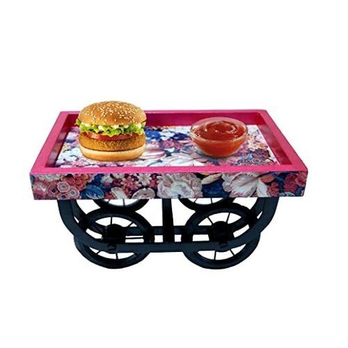 Wooden Cart Serving Platter