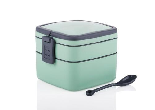 Bento Lunch Box - Color: Green Blue