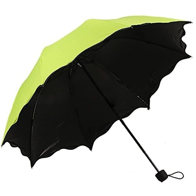 Fancy Magic Umbrella Changing Secret Blossoms Occur with Water for Women Men and Children Umbrella Flower Print Sun and Rain