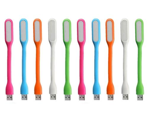 USB LED LIGHT LAMP - Plastic Body, Multi/Assorted Color | Versatile USB Powered Illumination for Home or Office Use