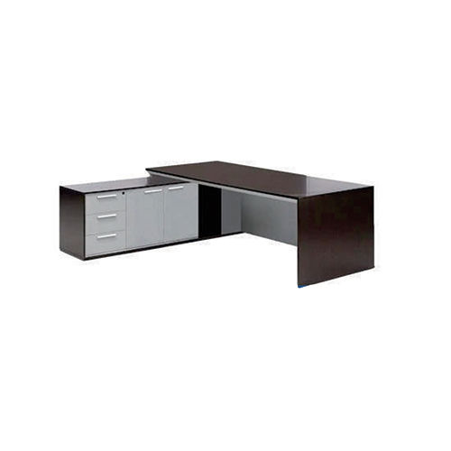 Durable 25Mm Thick Prelam Executive Table With Drawer