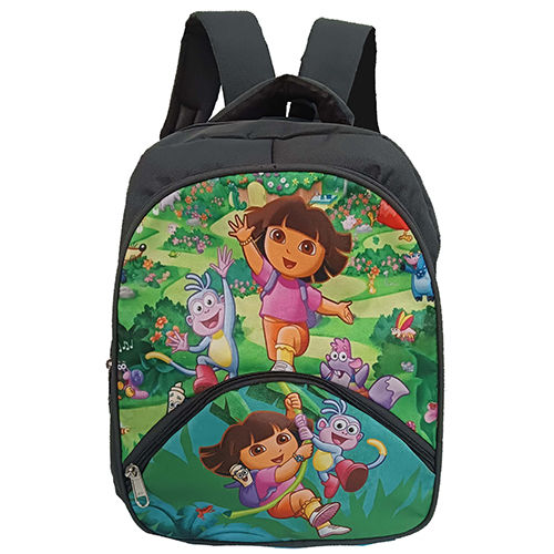 Cartoon Printed Polyester School Backpack