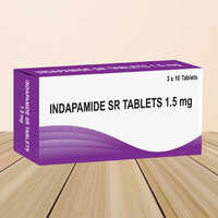 Indapamide Sr Tablets - 1.5 Mg Dosage For Hypertension Relief | Diuretic For Fluid Overload, Suitable For Adults, Store At Room Temperature