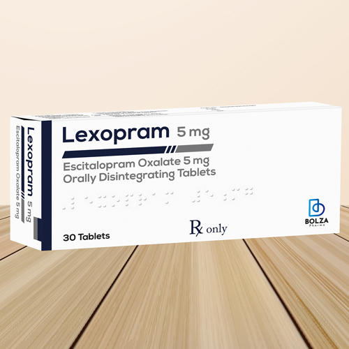 Lexopram Escitalopram Oxalate Orally Disintegrating Tablets 5 mg