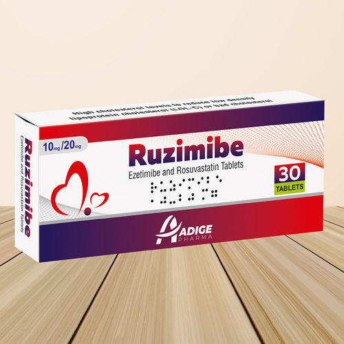 Ruzimibe Ezetimibe And Rosuvastatin Tablets