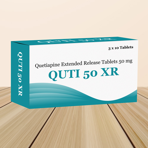 Quti 50 XR Quetiapine Extended Release Tablets 50 mg