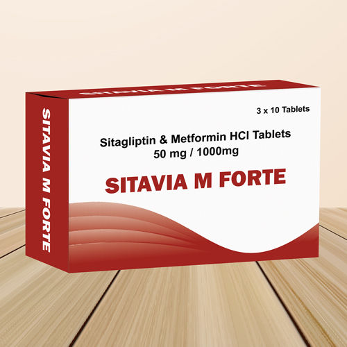 Sitavia M Forte Sitagliptin And Metformin Hcl Tablets 50-1000 Mg General Medicines