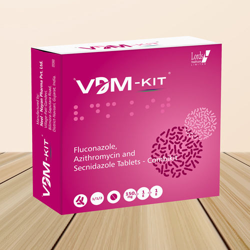 Vdm Fluconazole Azithromycin और Secnidazole Tablets-Combikit सामान्य दवाएं