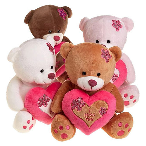 Super Soft Embriodery Heart Teddy