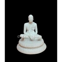 White Rama Krishna Marble Statue - Height: 10 Inch (in)