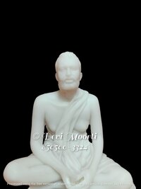 White Rama Krishna Marble Statue