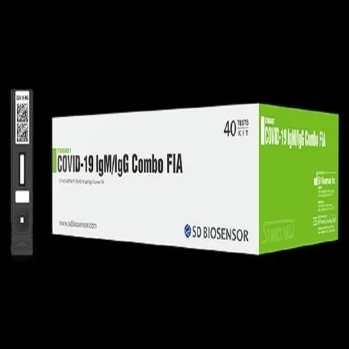 SD Biosensor COVID-19 IgM-IgG Combo FIA Test Kit - Manual Operation, Portable Design for Hospital Use | High-Accuracy Results, New Condition