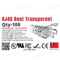 Rj45 Boot Transparent Taiwan 100Set