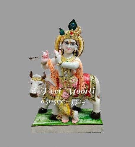 Marble Gopal Krishna Statue - Height: 2 Feet Foot (ft)