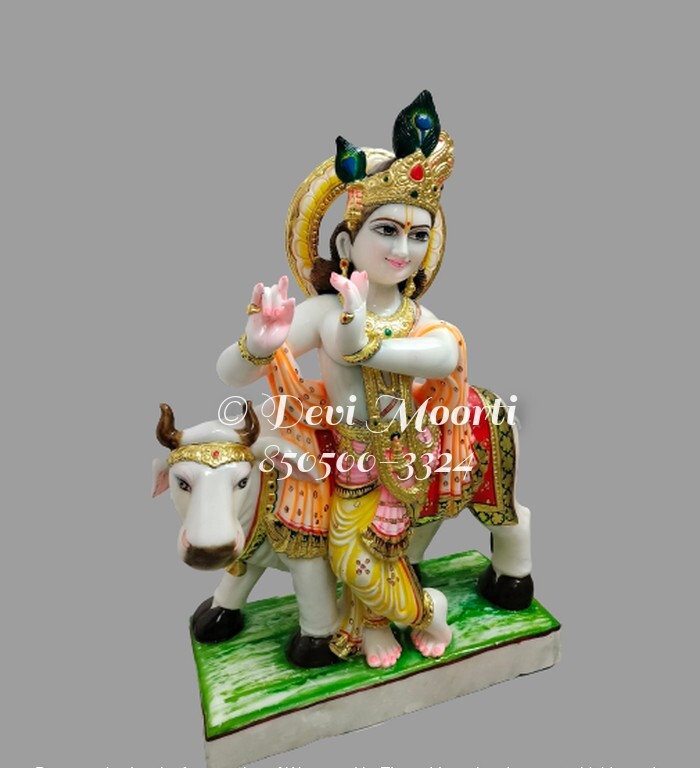 Marble Gopal Krishna Statue