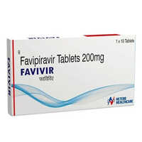 Favipiravir Tablets - 200 Mg | Antiviral Medication For Mild To Moderate Covid-19, Storage In Dry Place, Follow Dosage Guidelines