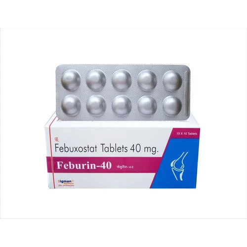 40 Mg Febuxostat Tablets सामान्य दवाएं