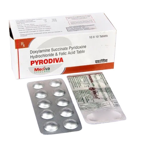 Doxylamine Succinate Pyridoxine Hydrochloride And Folic Acid Tablets