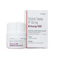 Erlocip 150mg Tablets - Erlotinib Hydrochloride, Titanium Dioxide Coated, Contains 30 Tablets, Dosage As Directed By Physician, For Non-small Cell Lung Cancer