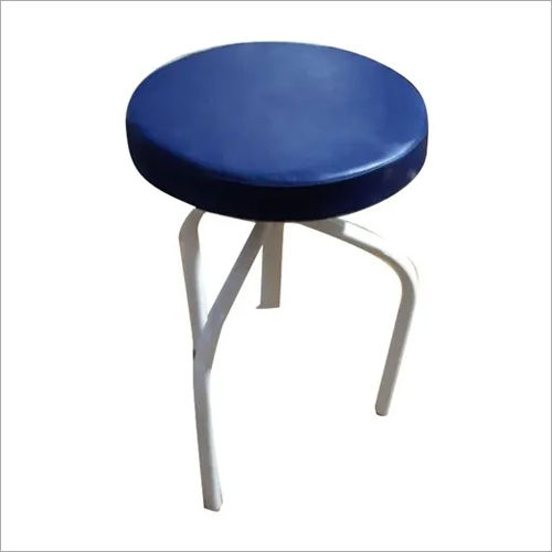 Mild Steel Round Patient Stool Commercial Furniture