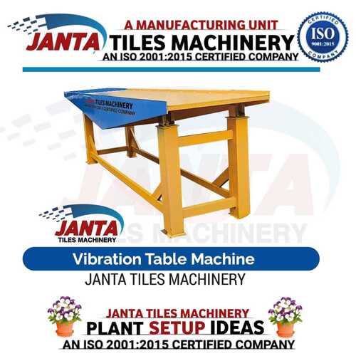 Vibration Table Machine - Capacity: 4000 Pcs/min