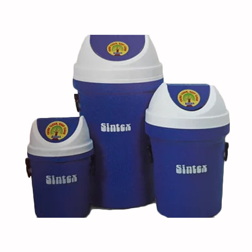 Flap Waste Bin - High-Quality Plastic, Available in Multiple Sizes, Stylish Blue Color, Secure Flap Lid with Lock Feature, Easy to Clean
