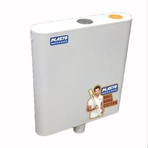 White Plasto Dual Flushing Cistern