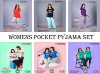 Womens Pocket Pyjama Set - Cotton Blend, Sizes S-xl | Multicolour Prints, Short Sleeves, Ultimate Comfort