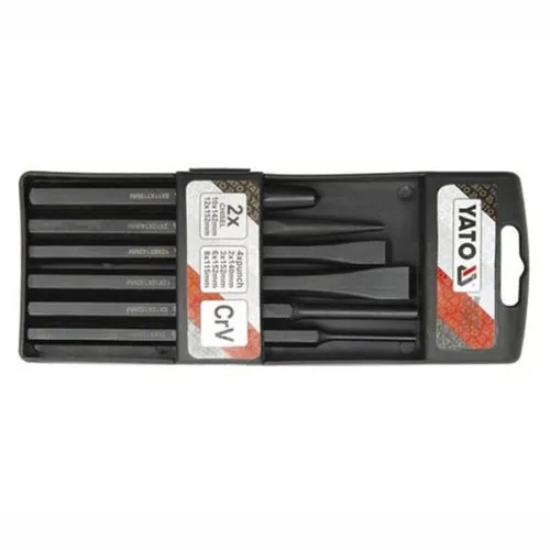 Black Chisel And Punch Set