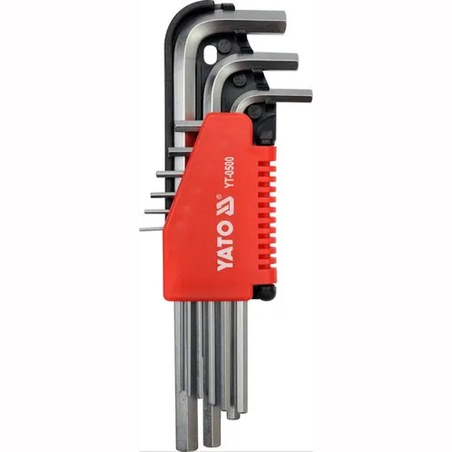 Silver 9 Pcs Hex Key Set