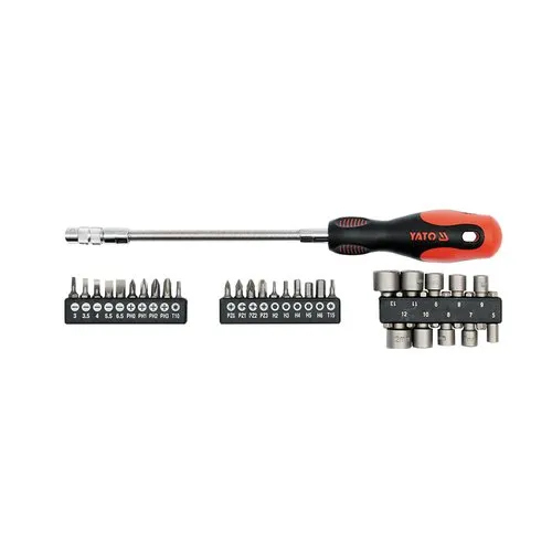 Silver 31 Pcs Flexible Screwdriver Set