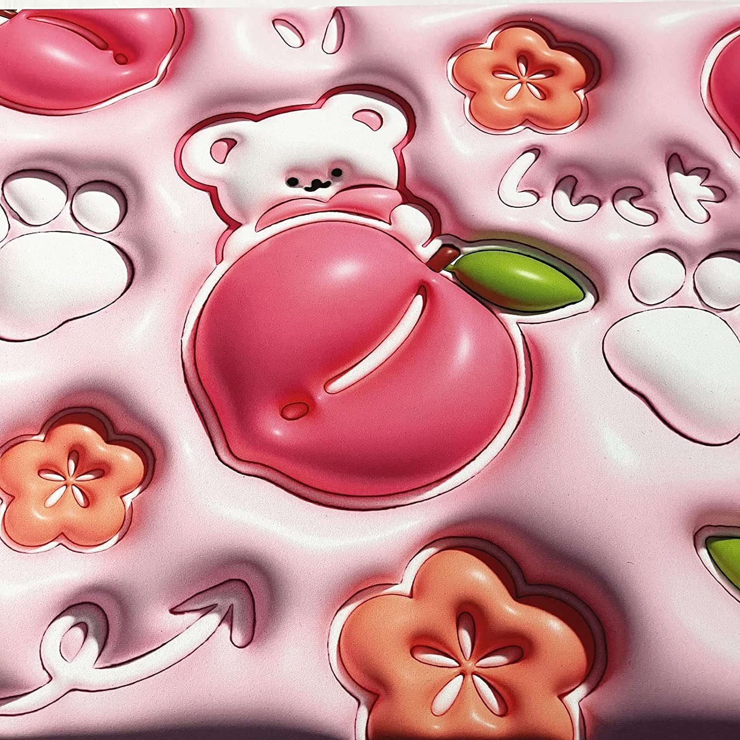 3D mat Visual Anti Slip Absorbent Mat Soft Diatom Mud Super Absorbent Bath Mat Cute Flowers Shower Quick Drying Bathroom Rug Mat Easy to Clean