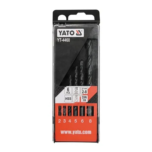 Black 6 Pcs Twist Drill Set