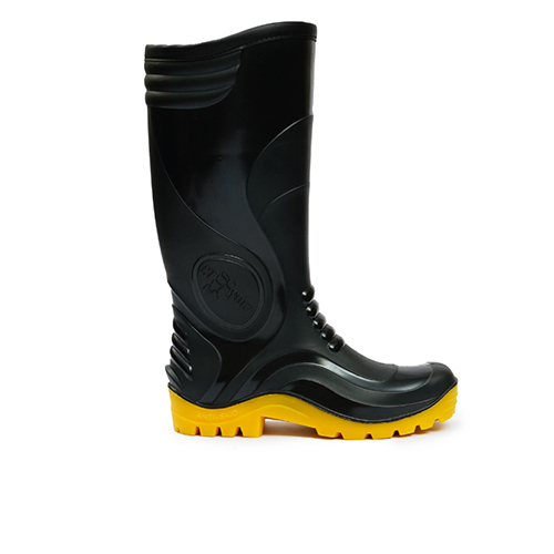 Black/Yellow Sherpa Yellow Boots