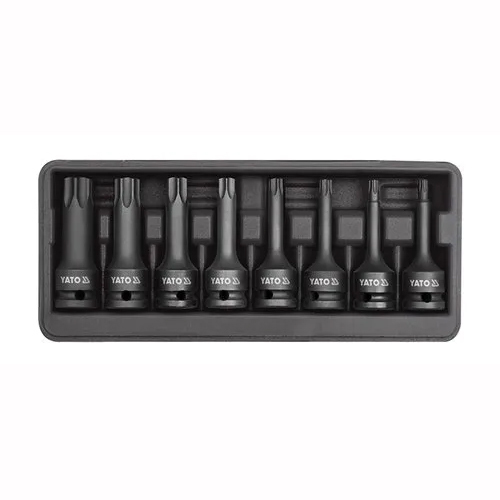 Black 8 Pcs Impact Bit Torx Socket Set