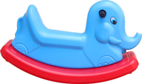 Blue And Red Elephant Rocker