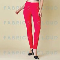 Women's 4 way Stretchable Churidar Leggings (Bio Wash)(Pink)