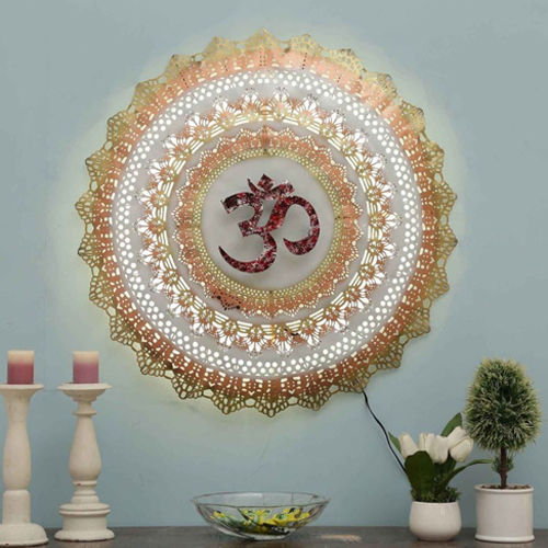 Om Circle LED Wall Decor