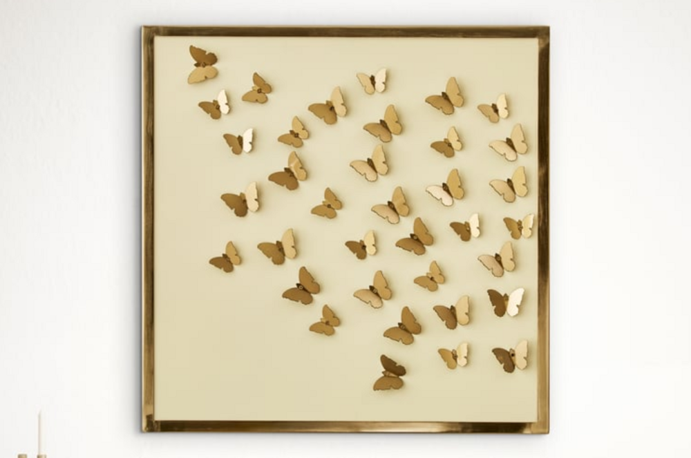 White Butterfly Frame