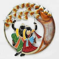 Multicolour Radha Krishna Ring Frame