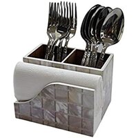 Wooden  Spoon Stand - Color: Grey