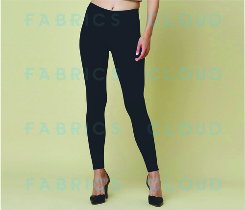 Ankle Length Leggings ( 4 Way Stretchable - Bio Wash) (Navy Blue) Length: 39