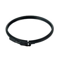 Black Powder Coated Metal Ring - Material: Plastic