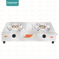 VS2 (2.1Kgs) With Channel Panel Brass Top Stainless Steel LPG Gas Stove